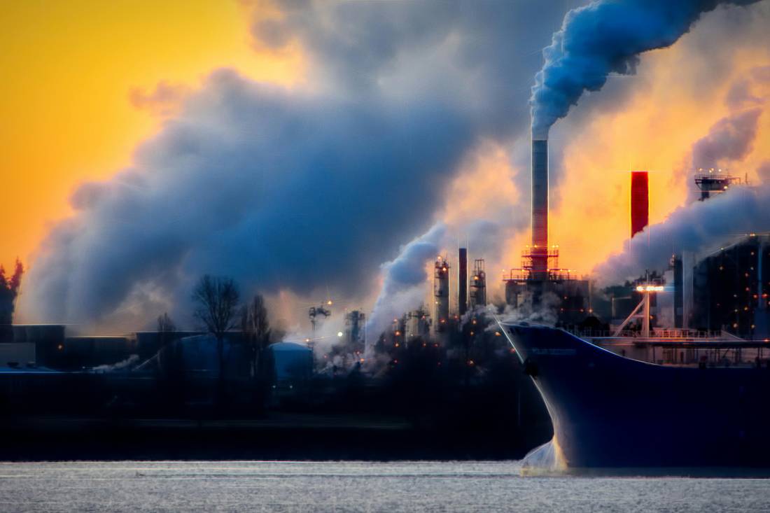 Smoke from an industrial plant